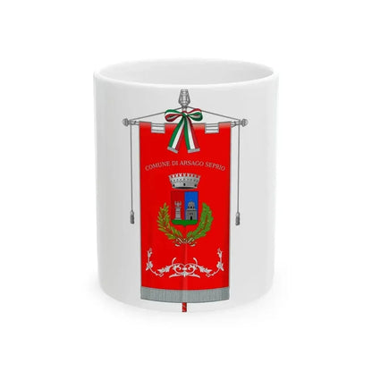 Arsago Seprio-Gonfalone (Italy) White Coffee Mug 11oz - Go Mug Yourself