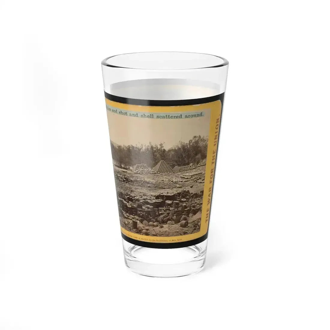Arsenal Grounds, Richmond, Va., Showing Ruins And Shot And Shell Scattered Around 001 (U.S. Civil War) Pint Glass 16oz - Go Mug Yourself