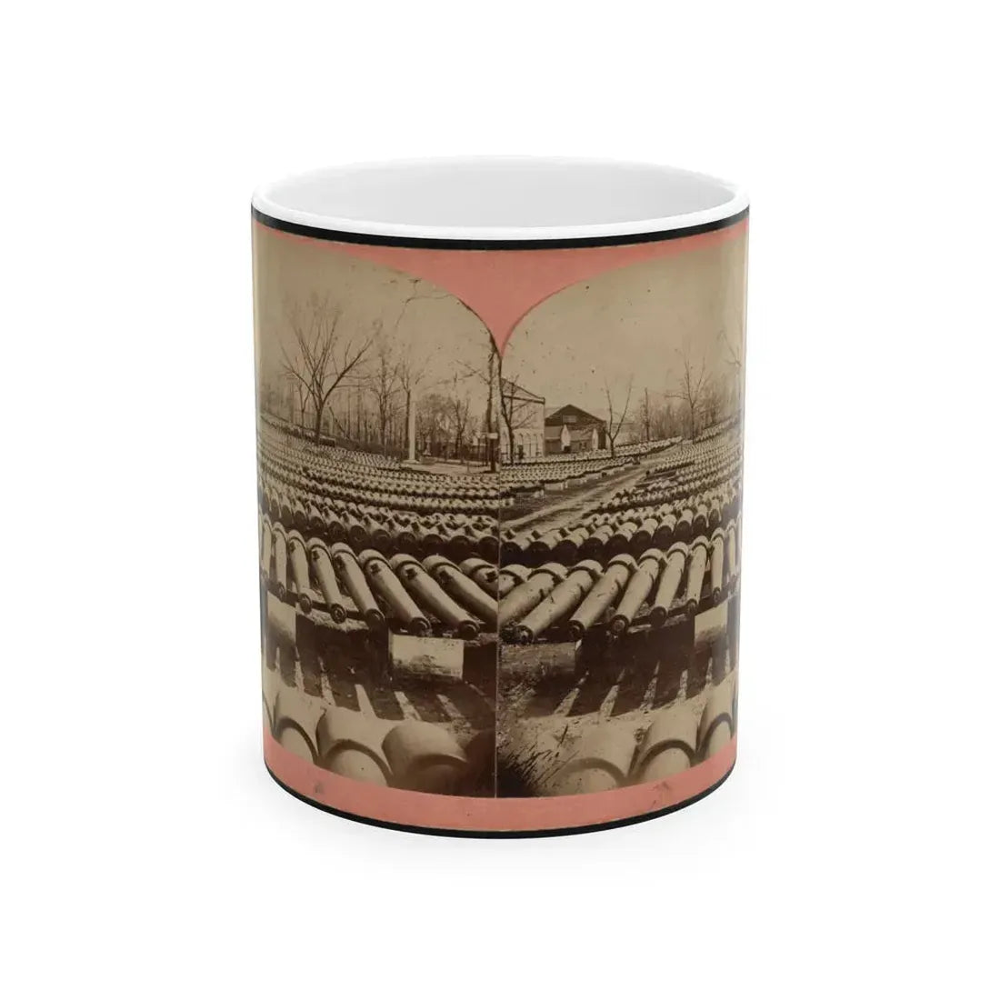 Arsenal Grounds, Richmond, Va., Showing Ruins And Shot And Shell Scattered Around (U.S. Civil War) White Coffee Mug 11oz - Go Mug Yourself