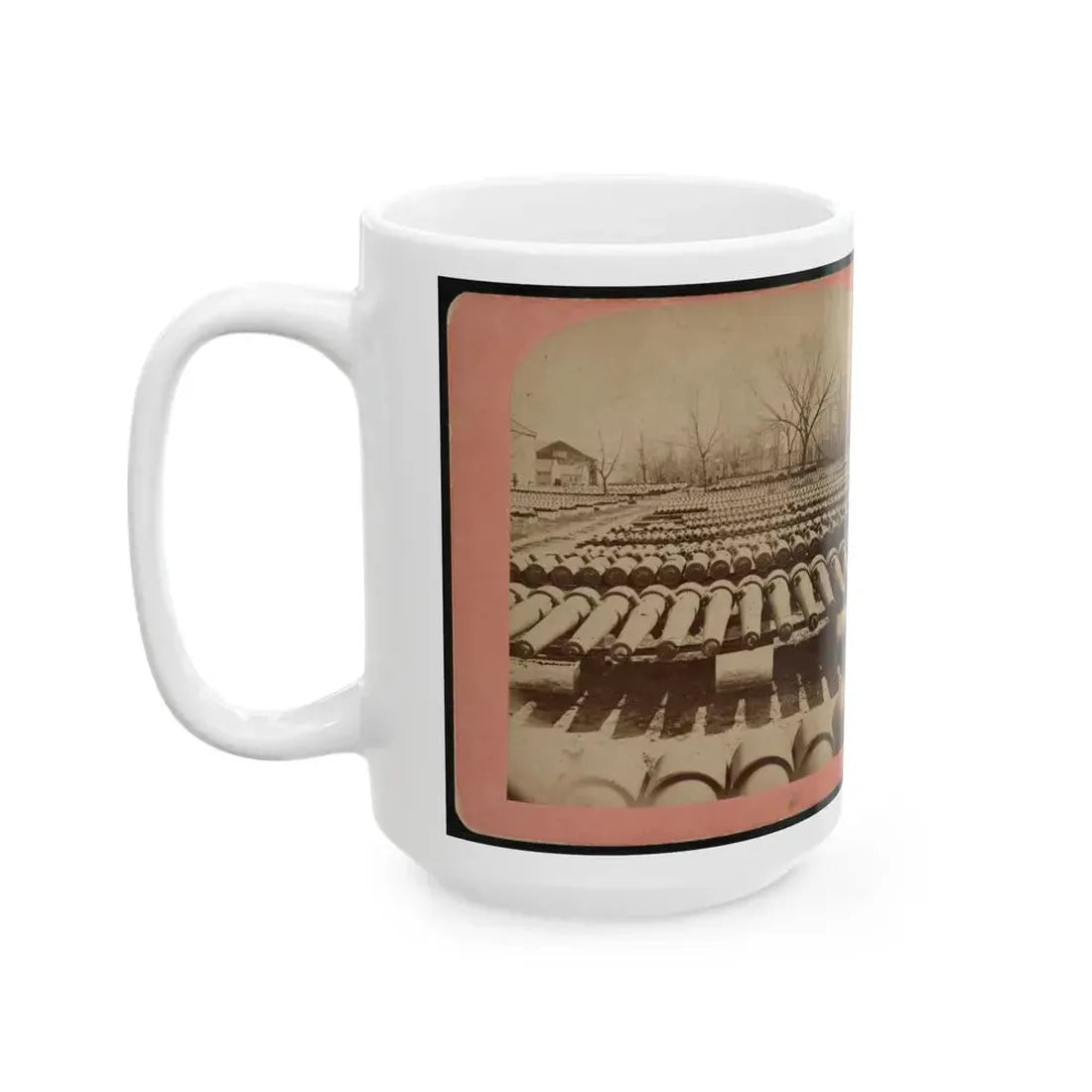 Arsenal Grounds, Richmond, Va., Showing Ruins And Shot And Shell Scattered Around (U.S. Civil War) White Coffee Mug - Go Mug Yourself