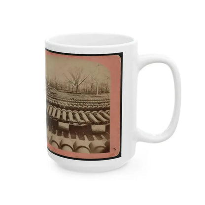 Arsenal Grounds, Richmond, Va., Showing Ruins And Shot And Shell Scattered Around (U.S. Civil War) White Coffee Mug - Go Mug Yourself