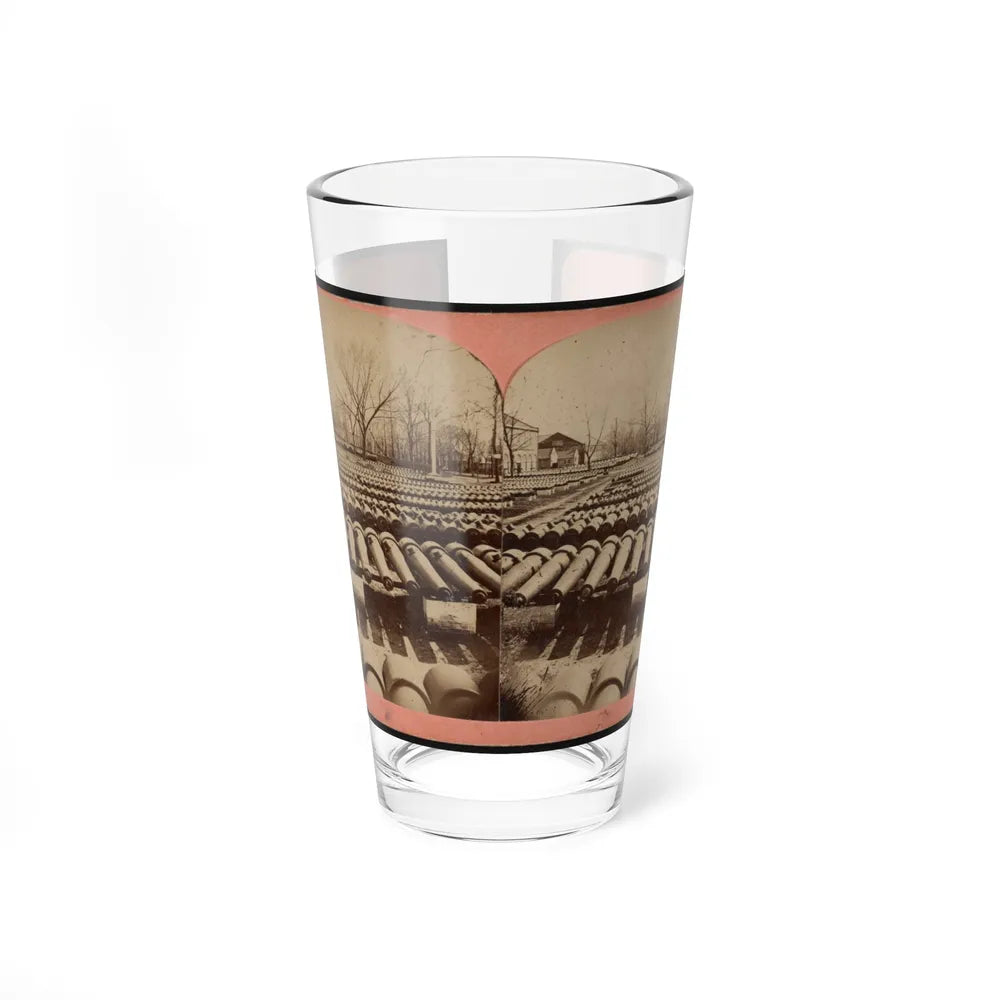 Arsenal Grounds, Richmond, Va., Showing Ruins And Shot And Shell Scattered Around (U.S. Civil War) Pint Glass 16oz-16oz-Go Mug Yourself