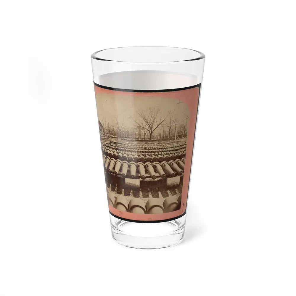 Arsenal Grounds, Richmond, Va., Showing Ruins And Shot And Shell Scattered Around (U.S. Civil War) Pint Glass 16oz-Go Mug Yourself