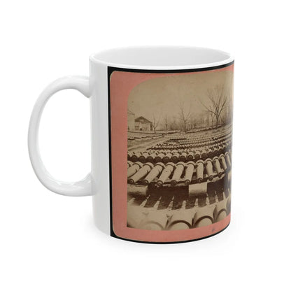 Arsenal Grounds, Richmond, Va., Showing Ruins And Shot And Shell Scattered Around (U.S. Civil War) White Coffee Mug-Go Mug Yourself