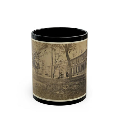Arsenal, Washington, D.C., North Front. Interior Court - Group Of Officers In Foreground (U.S. Civil War) Black Coffee Mug-11oz-Go Mug Yourself