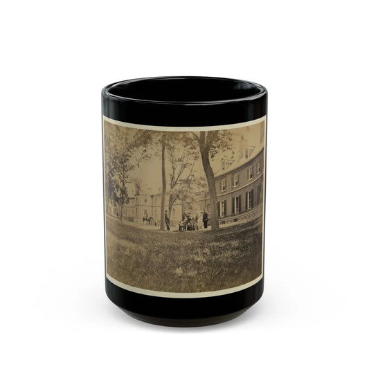 Arsenal, Washington, D.C., North Front. Interior Court - Group Of Officers In Foreground (U.S. Civil War) Black Coffee Mug-15oz-Go Mug Yourself