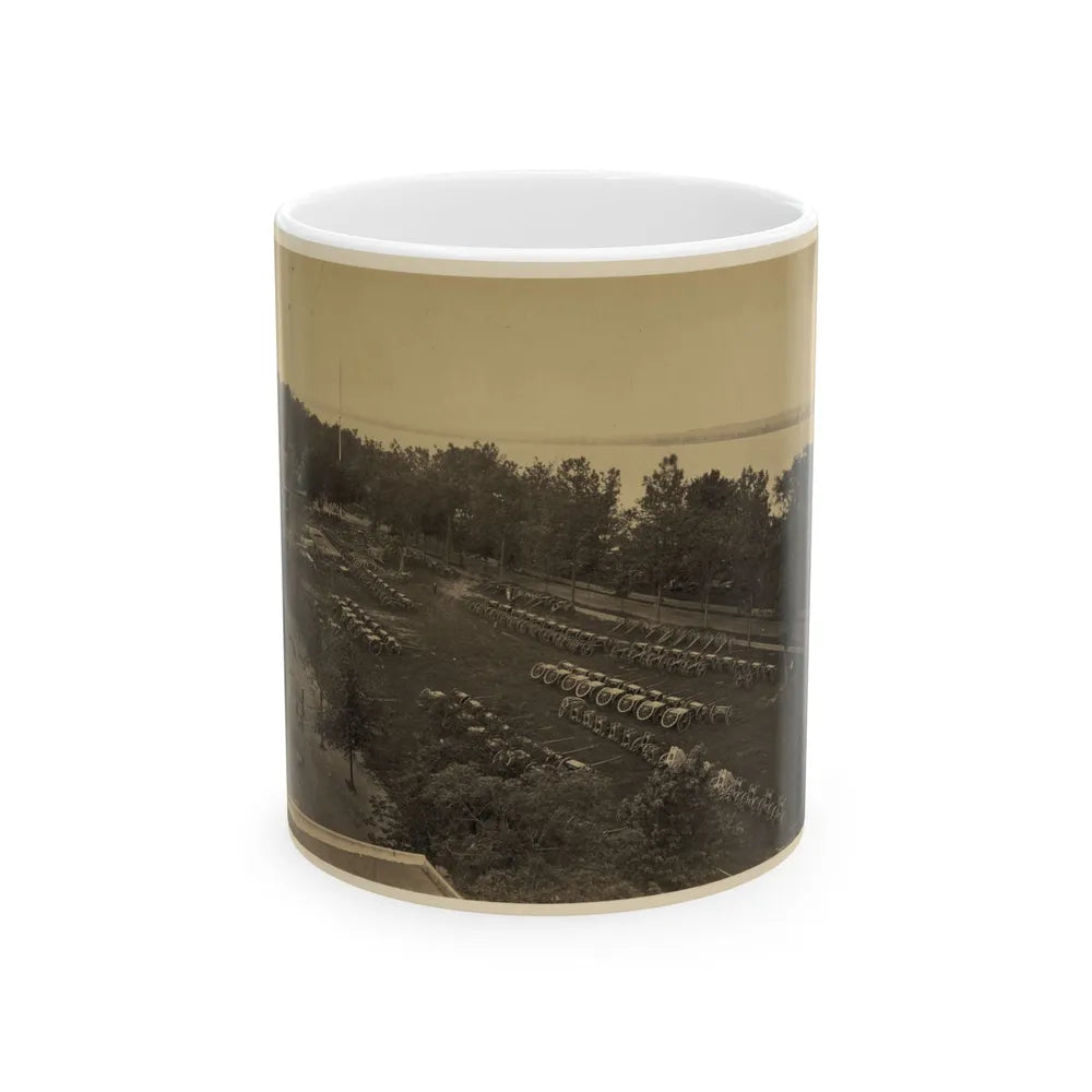 Arsenal Yard, Washington, D.C., From Roof Of Model Arsenal (U.S. Civil War) White Coffee Mug-11oz-Go Mug Yourself