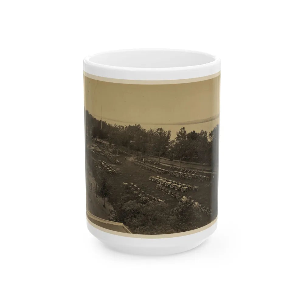 Arsenal Yard, Washington, D.C., From Roof Of Model Arsenal (U.S. Civil War) White Coffee Mug-15oz-Go Mug Yourself