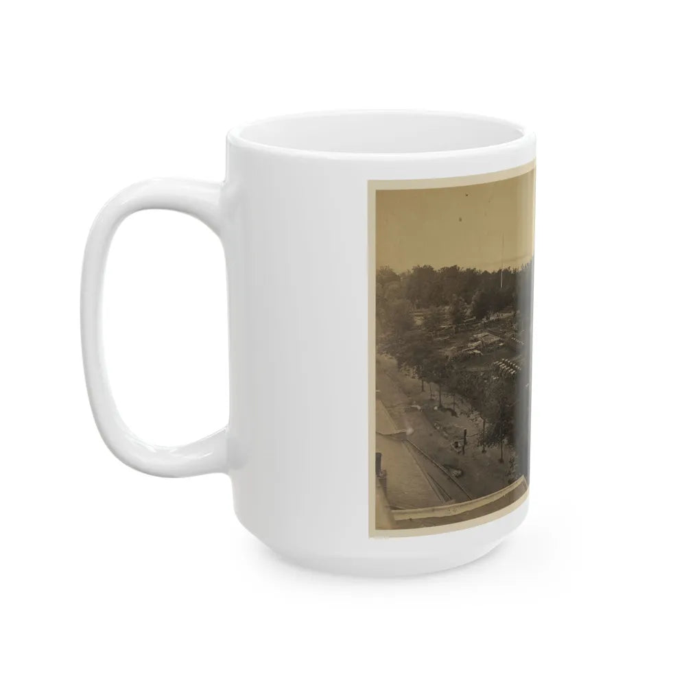 Arsenal Yard, Washington, D.C., From Roof Of Model Arsenal (U.S. Civil War) White Coffee Mug-Go Mug Yourself