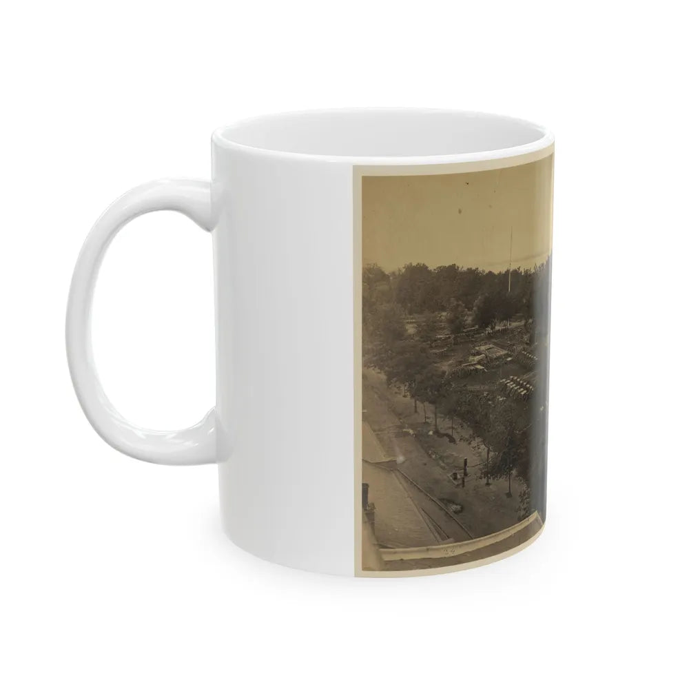 Arsenal Yard, Washington, D.C., From Roof Of Model Arsenal (U.S. Civil War) White Coffee Mug-Go Mug Yourself