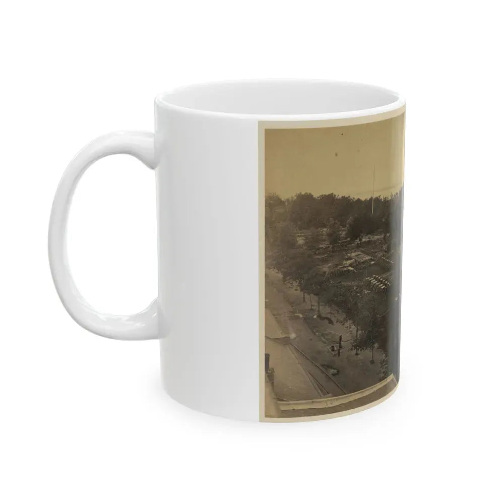Arsenal Yard, Washington, D.C., From Roof Of Model Arsenal (U.S. Civil War) White Coffee Mug - Go Mug Yourself