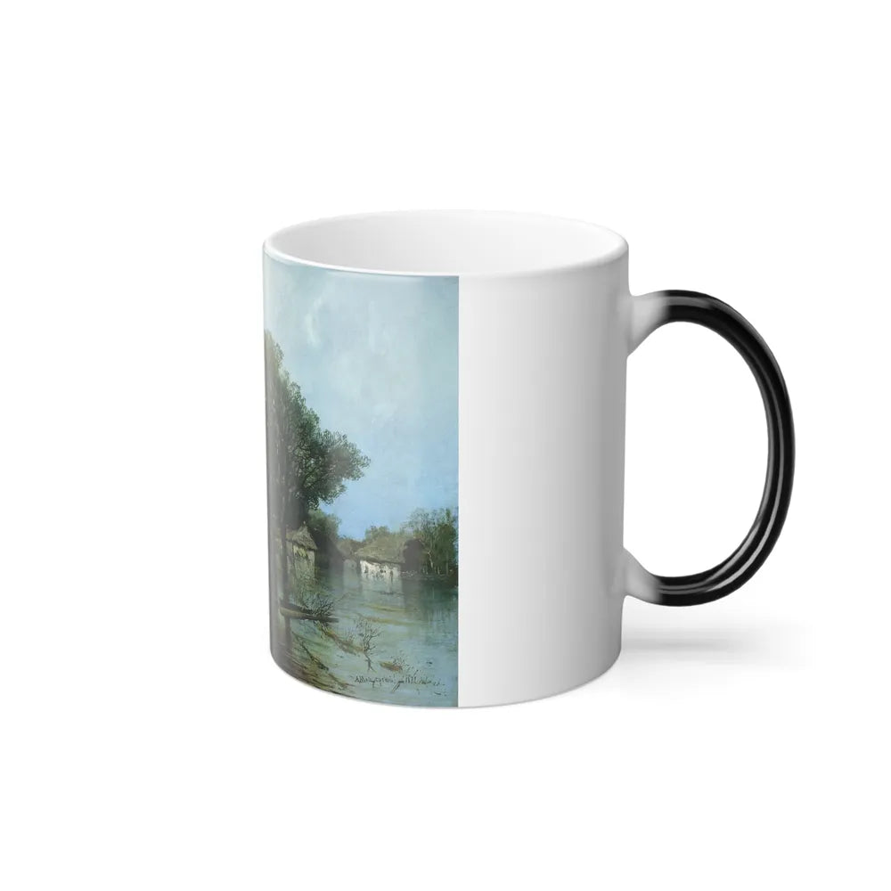 Arseny Ivanovich Meshchersky (1834-1902) Flooding in the Countryside 1872 - Color Changing Mug 11oz-Go Mug Yourself