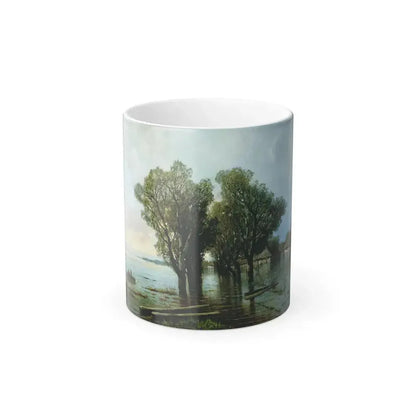 Arseny Ivanovich Meshchersky (1834-1902) Flooding in the Countryside 1872 - Color Changing Mug 11oz - Go Mug Yourself