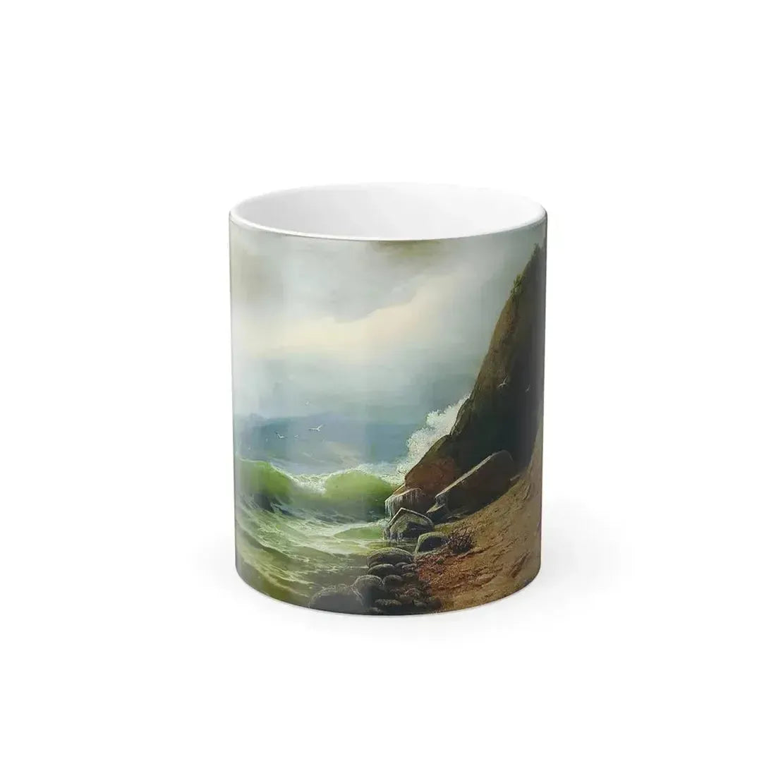 Arseny Ivanovich Meshchersky (1834-1902) Grotto on the Beach - Color Changing Mug 11oz 11oz - Go Mug Yourself