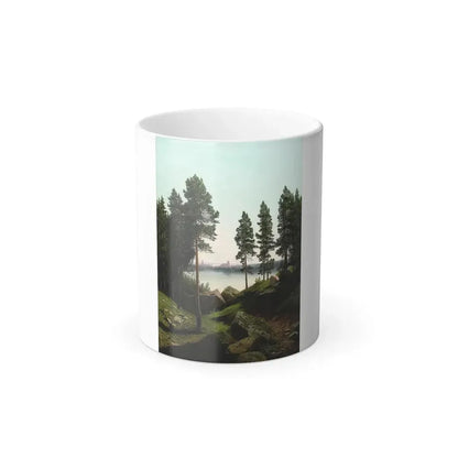Arseny Ivanovich Meshchersky (1834-1902) Landscape with a Lake 1870 - Color Changing Mug 11oz Default Title 11oz - Go Mug Yourself