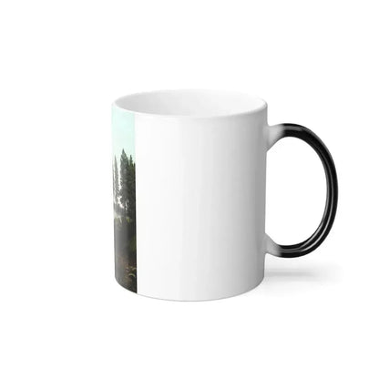 Arseny Ivanovich Meshchersky (1834-1902) Landscape with a Lake 1870 - Color Changing Mug 11oz - Go Mug Yourself