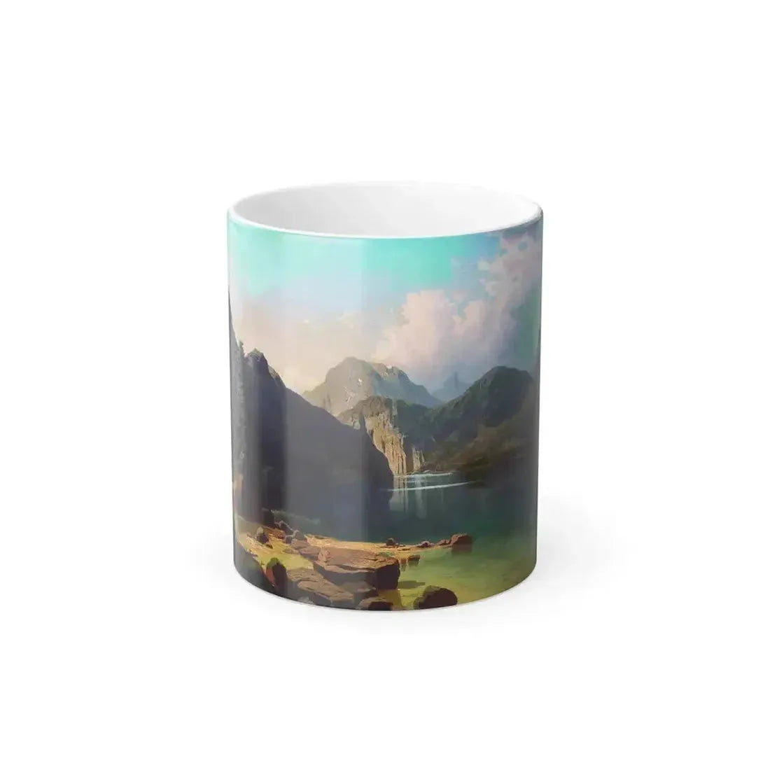 Arseny Ivanovich Meshchersky (1834-1902) Mountain Lake 1861 - Color Changing Mug 11oz 11oz - Go Mug Yourself