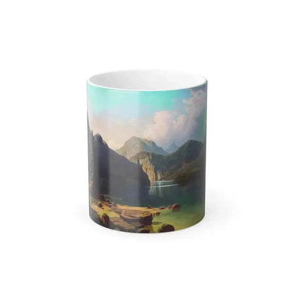 Arseny Ivanovich Meshchersky (1834-1902) Mountain Lake 1861 - Color Changing Mug 11oz 11oz - Go Mug Yourself