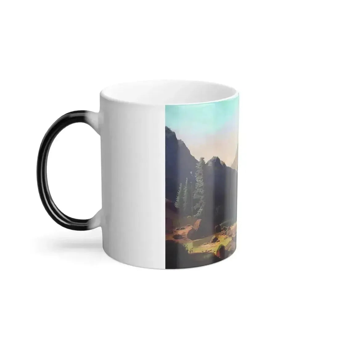 Arseny Ivanovich Meshchersky (1834-1902) Mountain Lake 1861 - Color Changing Mug 11oz - Go Mug Yourself