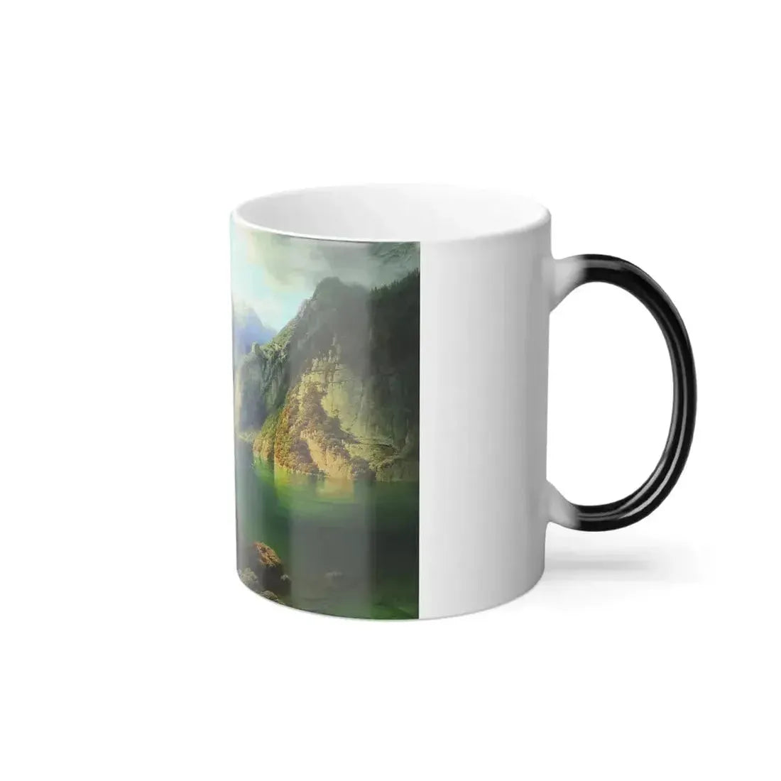 Arseny Ivanovich Meshchersky (1834-1902) Mountain Lake 1865 - Color Changing Mug 11oz - Go Mug Yourself