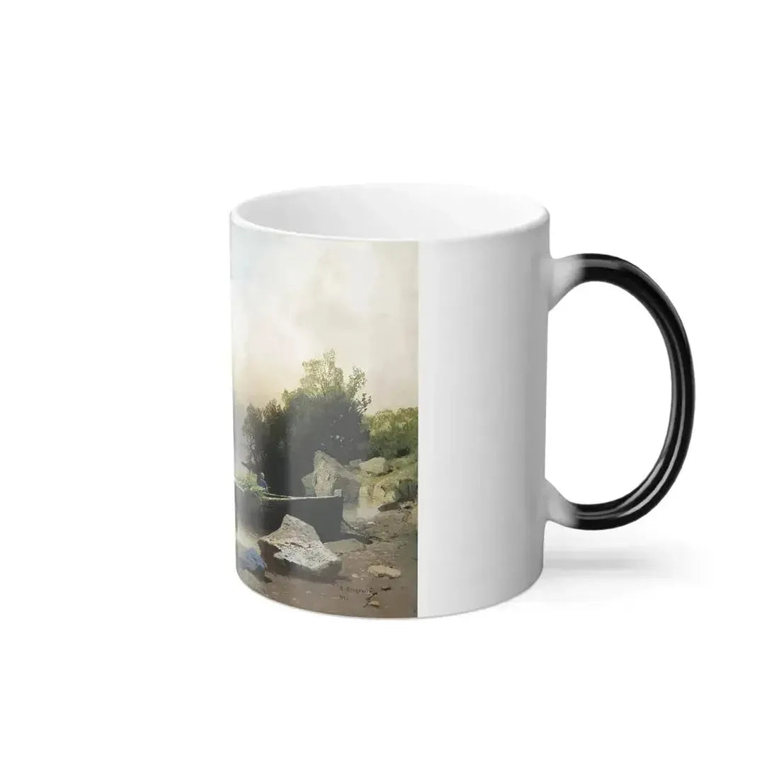 Arseny Ivanovich Meshchersky (1834-1902) On the River 1898 - Color Changing Mug 11oz - Go Mug Yourself