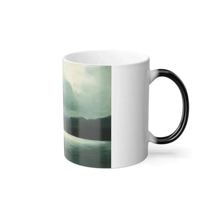 Arseny Ivanovich Meshchersky (1834-1902) Sailboat in the Sea 1870 - Color Changing Mug 11oz - Go Mug Yourself
