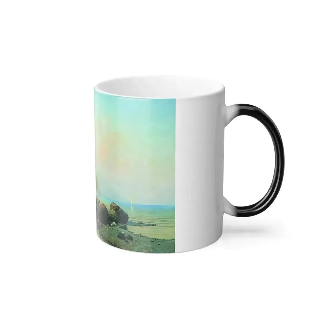 Arseny Ivanovich Meshchersky (1834-1902) Seascape 1871 - Color Changing Mug 11oz - Go Mug Yourself