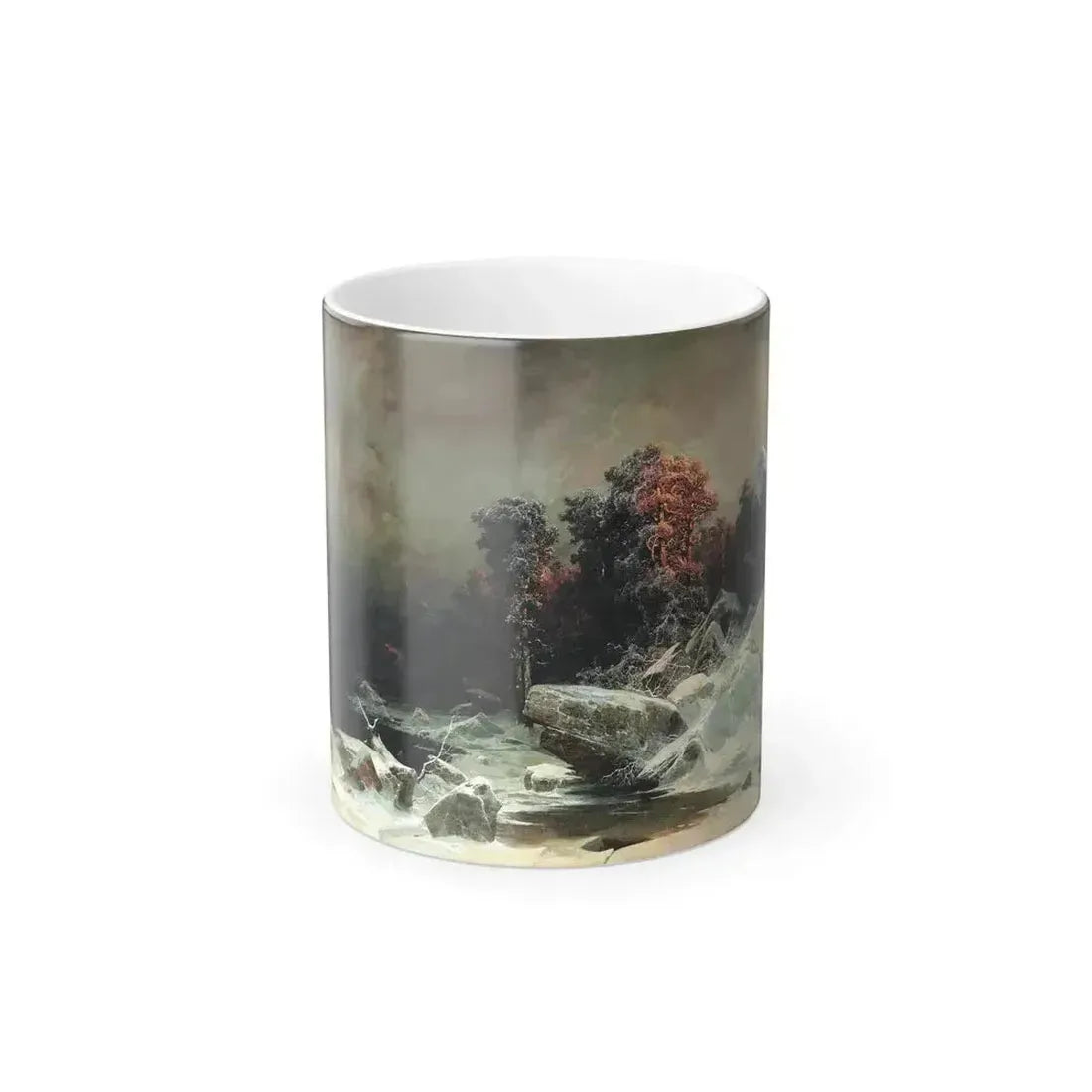 Arseny Ivanovich Meshchersky (1834-1902) Winter Evening 1866 - Color Changing Mug 11oz 11oz - Go Mug Yourself