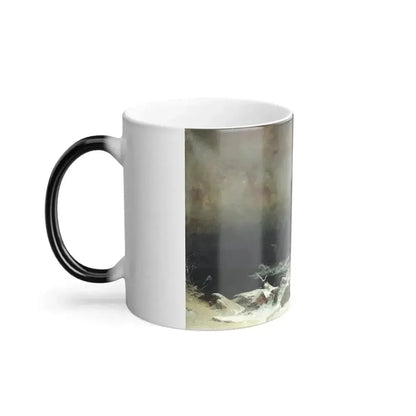 Arseny Ivanovich Meshchersky (1834-1902) Winter Evening 1866 - Color Changing Mug 11oz - Go Mug Yourself
