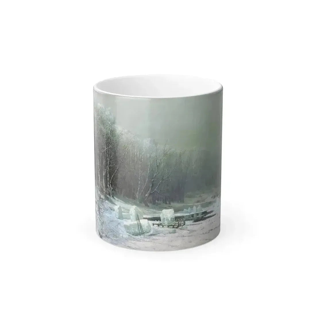 Arseny Ivanovich Meshchersky (1834-1902) Winter, Icebreaking - 1878 - Color Changing Mug 11oz 11oz - Go Mug Yourself