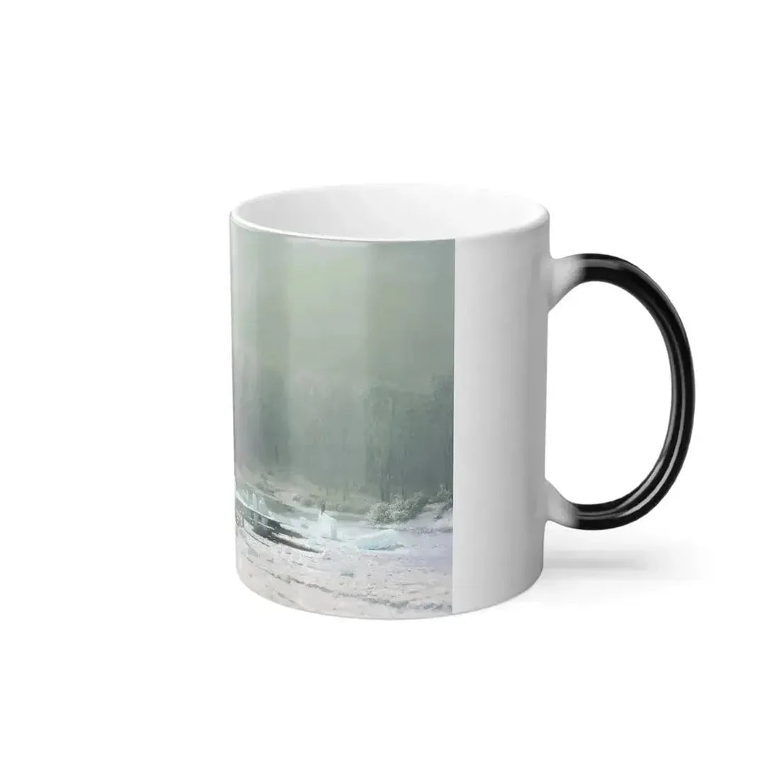Arseny Ivanovich Meshchersky (1834-1902) Winter, Icebreaking - 1878 - Color Changing Mug 11oz - Go Mug Yourself