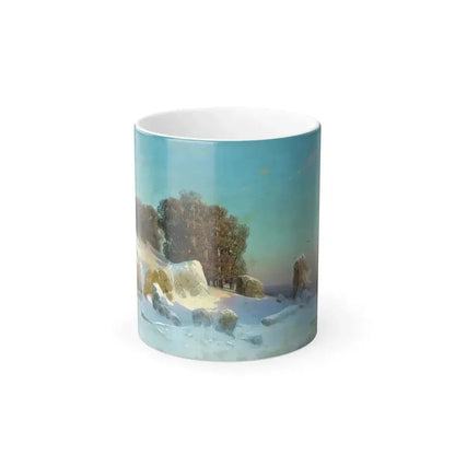 Arseny Ivanovich Meshchersky (1834-1902) Winter Landscape 1870 - Color Changing Mug 11oz 11oz - Go Mug Yourself