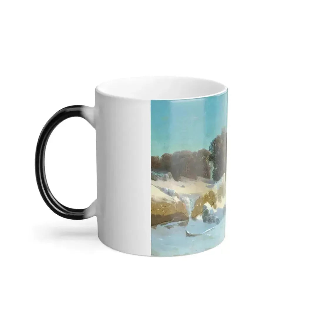 Arseny Ivanovich Meshchersky (1834-1902) Winter Landscape 1870 - Color Changing Mug 11oz - Go Mug Yourself