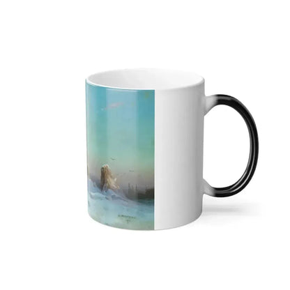 Arseny Ivanovich Meshchersky (1834-1902) Winter Landscape 1870 - Color Changing Mug 11oz - Go Mug Yourself