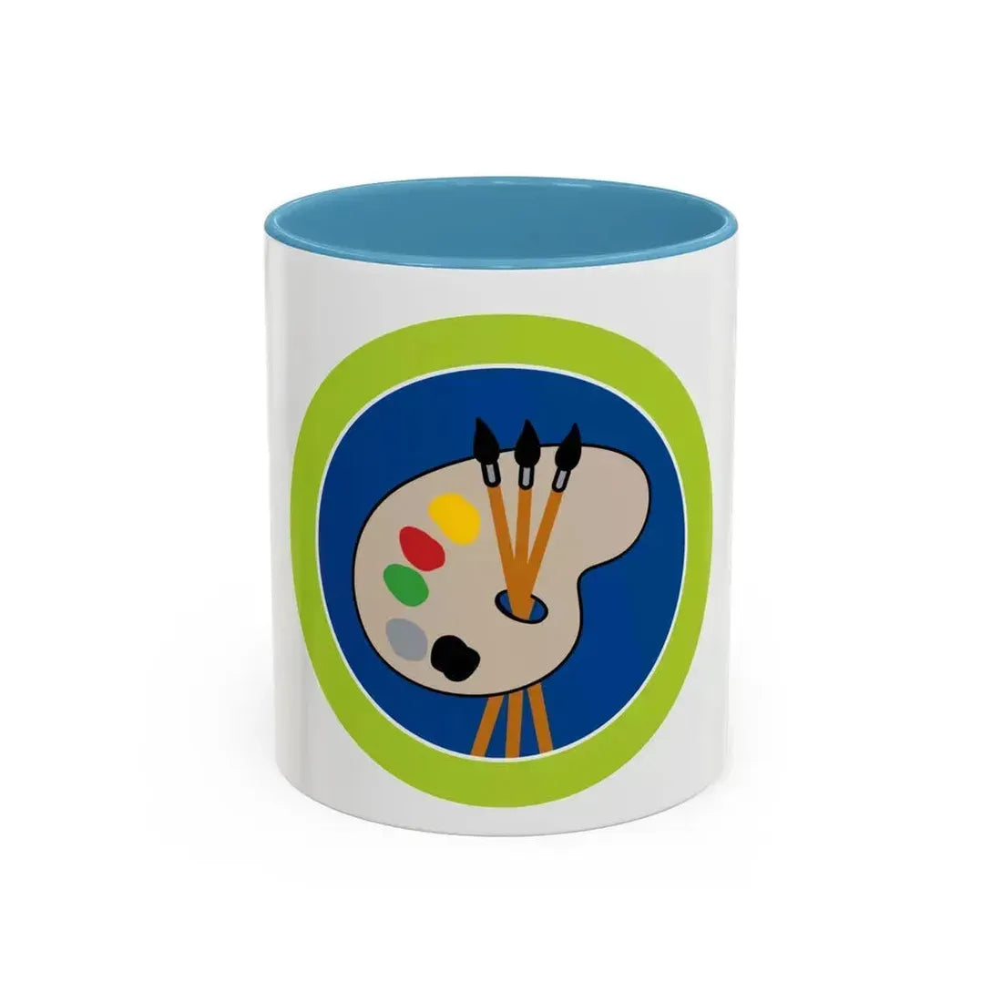 Art (Boy Scout Merit Badge) Accent Coffee Mug 11oz Light Blue - Go Mug Yourself