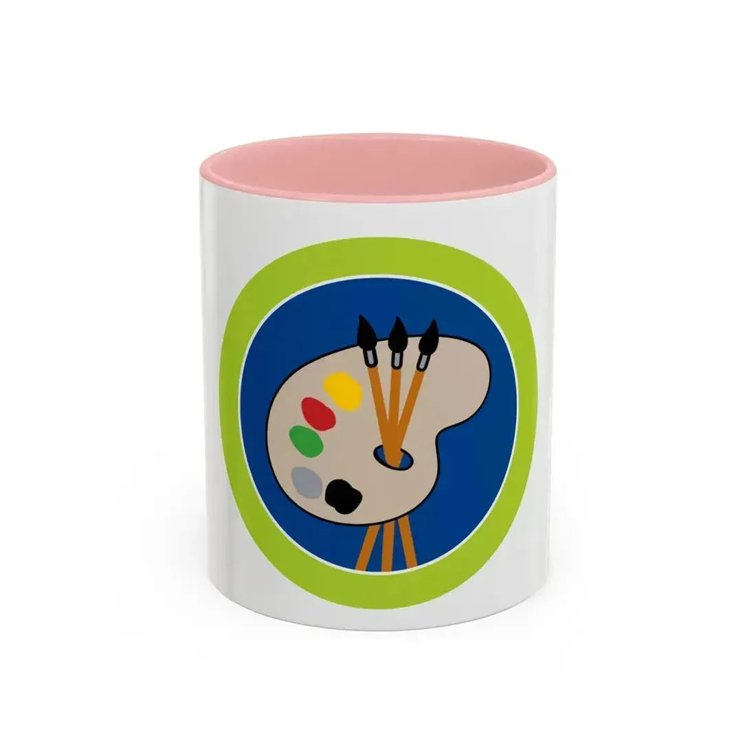 Art (Boy Scout Merit Badge) Accent Coffee Mug 11oz Pink - Go Mug Yourself