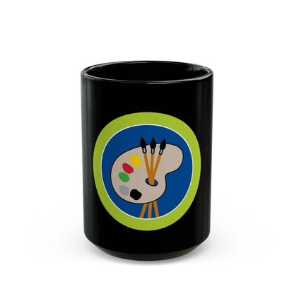 Art (Boy Scout Merit Badge) Black Coffee Mug-15oz-Go Mug Yourself