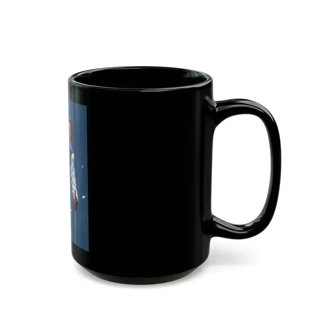 Art Deco Era Woman Skier, magazine cover, circa 1933-1938 - Black Coffee Mug - Go Mug Yourself