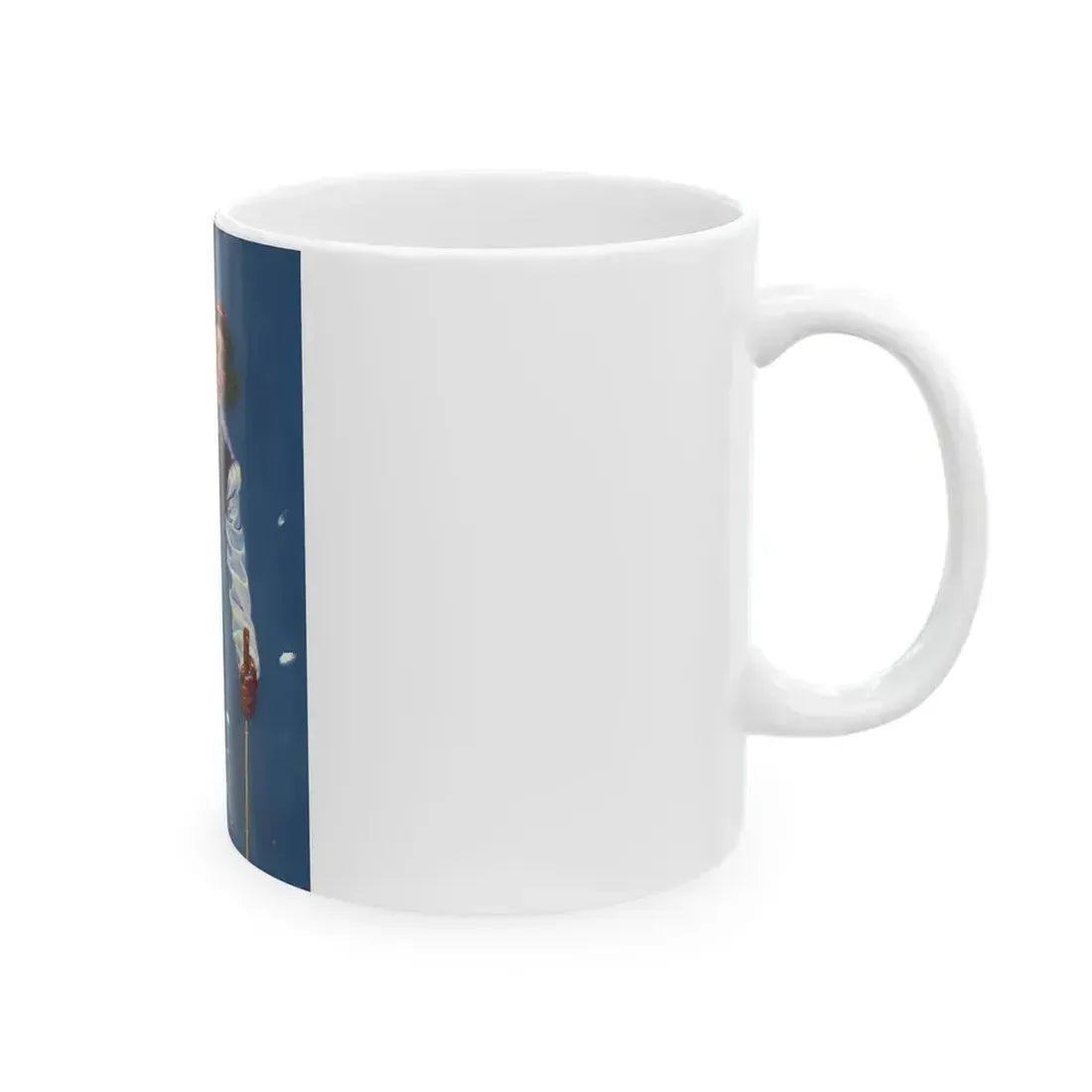 Art Deco Era Woman Skier, magazine cover, circa 1933-1938 - White Coffee Mug - Go Mug Yourself
