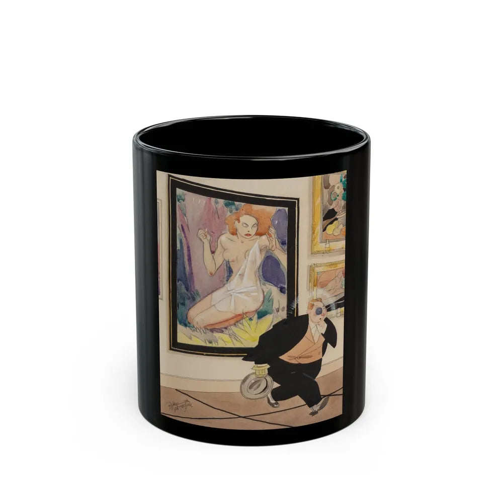 Art Lover - Black Coffee Mug-11oz-Go Mug Yourself