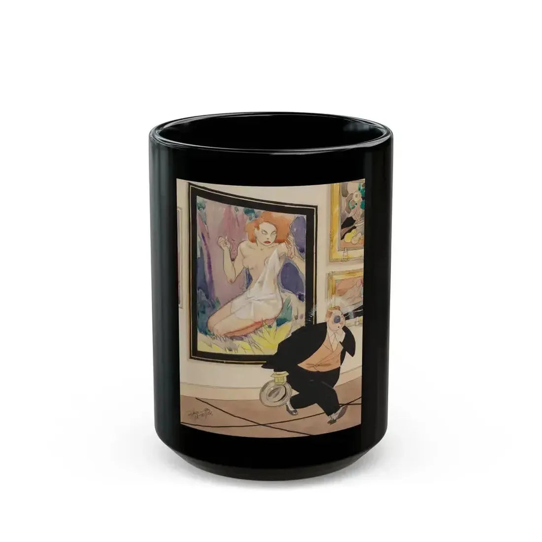Art Lover - Black Coffee Mug 15oz - Go Mug Yourself