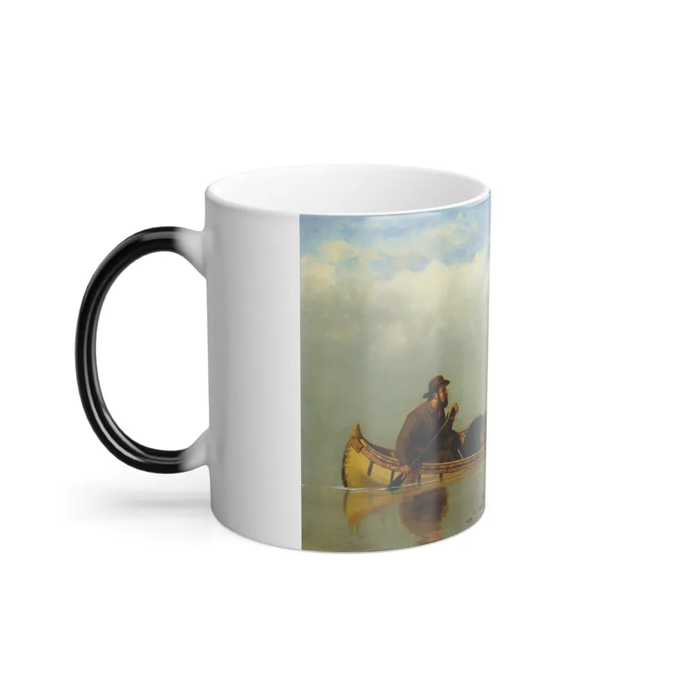 Arthur Fitzwilliam Tait (1819-1905) An Anxious Moment - Oil on Canvas 1882 - Color Changing Mug 11oz-Go Mug Yourself