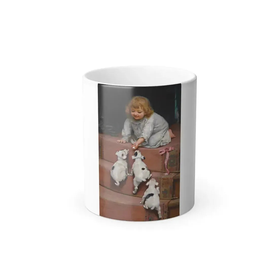 Arthur John Elsley (1861-1952) A Dead Heat - oil on canvas 1893 - Color Changing Mug 11oz Default Title 11oz - Go Mug Yourself