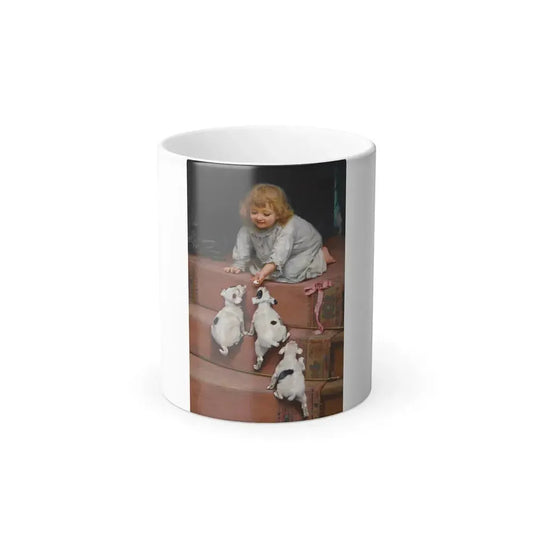 Arthur John Elsley (1861-1952) A Dead Heat - oil on canvas 1893 - Color Changing Mug 11oz Default Title 11oz - Go Mug Yourself