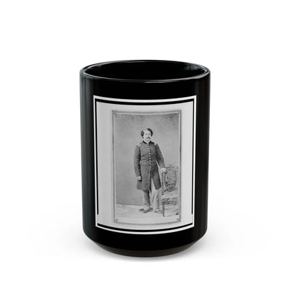 Arthur Linn, U.S.A., In Uniform, Full-Length Portrait, Facing Front (U.S. Civil War) Black Coffee Mug-15oz-Go Mug Yourself