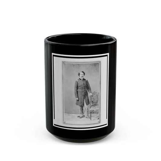 Arthur Linn, U.S.A., In Uniform, Full-Length Portrait, Facing Front (U.S. Civil War) Black Coffee Mug-15oz-Go Mug Yourself