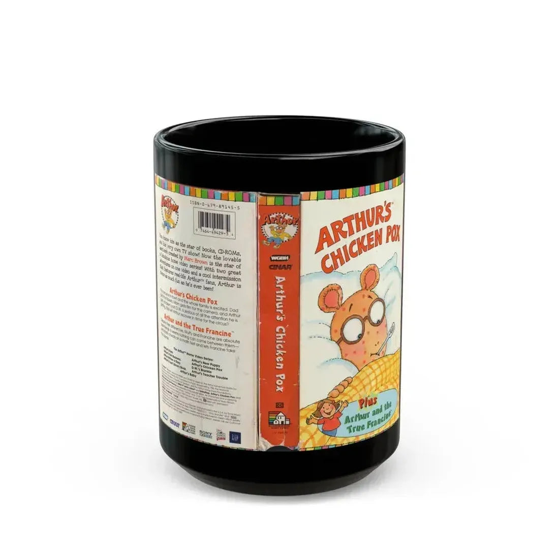 ARTHURS CHICKEN POX (VHS COVER) - Black Coffee Mug 15oz - Go Mug Yourself