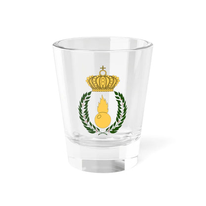 Artilleriets officershögskola vapen (Sweden) (Coat of Arms) Shot Glass 1.5oz 1.5oz - Go Mug Yourself