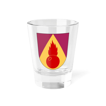 Artilleriregementet 912. kompaniet vapen (Sweden) (Coat of Arms) Shot Glass 1.5oz 1.5oz - Go Mug Yourself