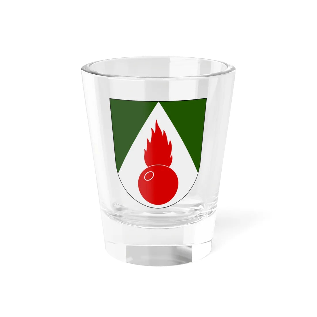 Artilleriregementet 923. kompaniet vapen (Sweden) (Coat of Arms) Shot Glass 1.5oz 1.5oz - Go Mug Yourself